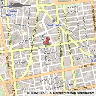 Mappa Via Gabriele D'Annunzio, 56, 95128 Catania, Catania (Sicilia)