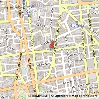 Mappa Via Monserrato, 98, 95128 Catania, Catania (Sicilia)