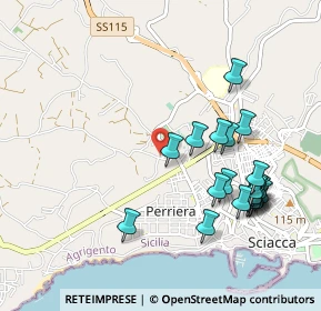 Mappa Via Nocera Inferiore, 92019 Sciacca AG, Italia (1.1785)