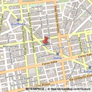 Mappa Corso delle Province, 52/B, 95129 Catania, Catania (Sicilia)