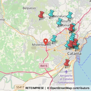 Mappa Via Agostino Condorelli, 95045 Misterbianco CT, Italia (5.45)