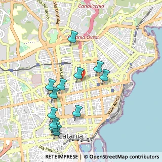 Mappa Via Benedetto Guzzardi, 95127 Catania CT, Italia (1.14)