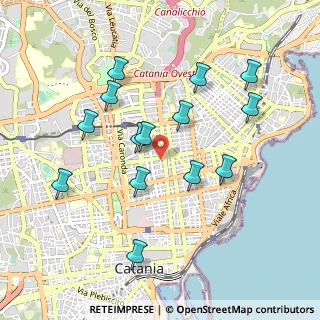 Mappa Via Benedetto Guzzardi, 95127 Catania CT, Italia (1.05857)