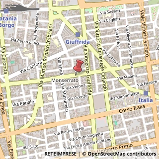 Mappa Via Gabriele D'Annunzio, 68 A/B, 95128 Catania, Catania (Sicilia)