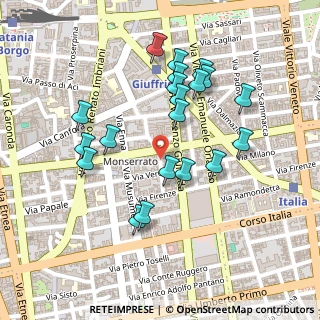 Mappa Via Benedetto Guzzardi, 95127 Catania CT, Italia (0.2565)