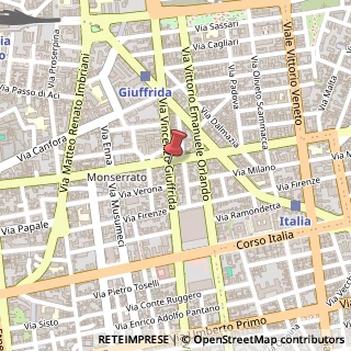 Mappa Via Giuffrida Vincenzo, 4, 95128 Catania, Catania (Sicilia)