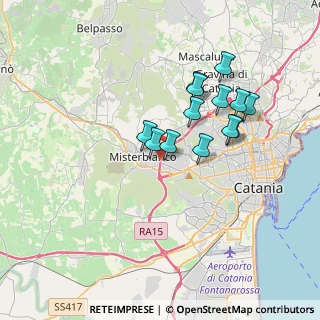 Mappa Via Caduti di Crimea, 95045 Misterbianco CT, Italia (3.36462)