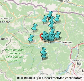Mappa Via Nazionale, 33021 Ampezzo UD, Italia (9.4485)