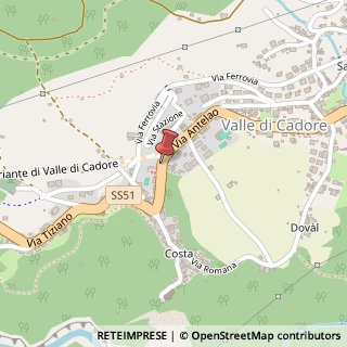 Mappa Via XX Settembre, 12, 32040 Valle di Cadore, Belluno (Veneto)