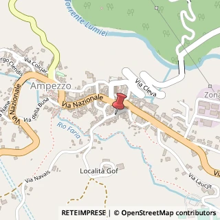 Mappa Via Brazzoletta, 31, 33021 Ampezzo, Udine (Friuli-Venezia Giulia)