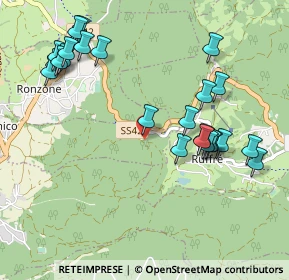 Mappa Via Bivio Ruffrè, 38010 Sarnonico TN, Italia (1.108)