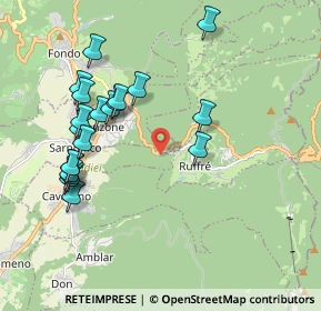 Mappa Via Bivio Ruffrè, 38010 Sarnonico TN, Italia (1.988)