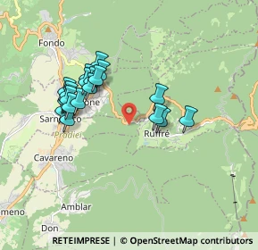Mappa Via Bivio Ruffrè, 38010 Sarnonico TN, Italia (1.6145)