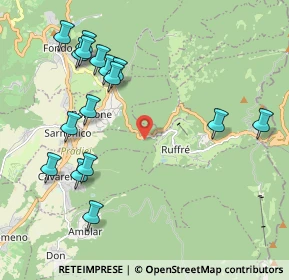 Mappa Via Bivio Ruffrè, 38010 Sarnonico TN, Italia (2.27813)