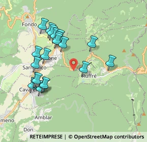 Mappa Via Bivio Ruffrè, 38010 Sarnonico TN, Italia (1.8425)