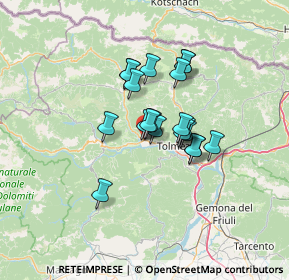 Mappa Via Monte Grappa, 33029 Villa Santina UD, Italia (8.9655)