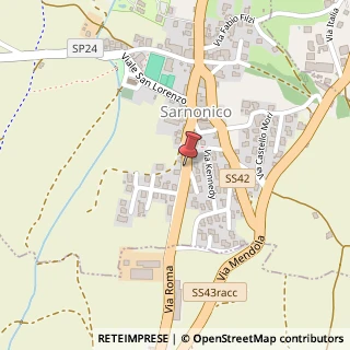Mappa Via Cesare Battisti,  43, 38011 Sarnonico, Trento (Trentino-Alto Adige)