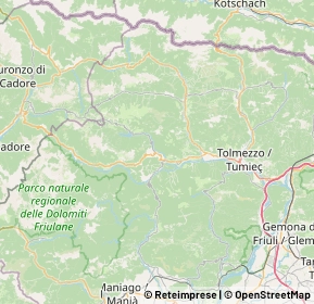 Mappa 33021 Ampezzo UD, Italia (17.07125)