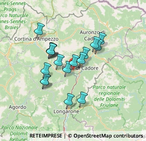 Mappa Via San Rocco, 32040 Valle di Cadore BL, Italia (10.90056)