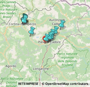 Mappa Via San Rocco, 32040 Valle di Cadore BL, Italia (11.90417)