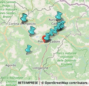 Mappa Via San Rocco, 32040 Valle di Cadore BL, Italia (12.00647)