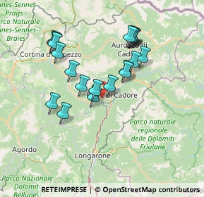 Mappa Via San Rocco, 32040 Valle di Cadore BL, Italia (13.1215)