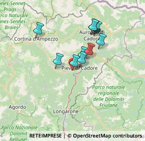 Mappa Via San Rocco, 32040 Valle di Cadore BL, Italia (11.35909)