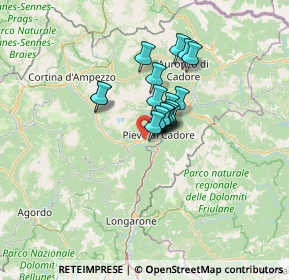 Mappa Via San Rocco, 32040 Valle di Cadore BL, Italia (8.08471)