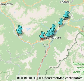 Mappa Via San Rocco, 32040 Valle di Cadore BL, Italia (5.86909)