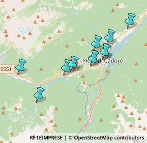 Mappa Via San Rocco, 32040 Valle di Cadore BL, Italia (3.34364)