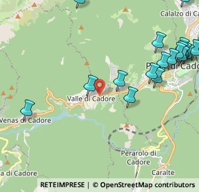 Mappa Via San Rocco, 32040 Valle di Cadore BL, Italia (2.8815)