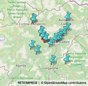 Mappa Via Gian Pietro Talamini, 32040 Vodo di Cadore BL, Italia (10.29105)