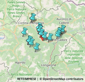 Mappa Via Gian Pietro Talamini, 32040 Vodo di Cadore BL, Italia (9.2605)