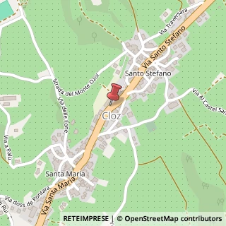Mappa Via San Stefano, 6, 38020 Cloz, Trento (Trentino-Alto Adige)