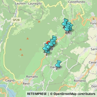 Mappa 38020 Cloz TN, Italia (1.245)