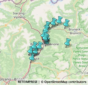 Mappa Via Vinzenz Gasser, 39042 Bressanone BZ, Italia (8.99579)