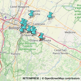 Mappa Via Emilia, 40064 Ozzano dell'Emilia BO, Italia (6.96636)