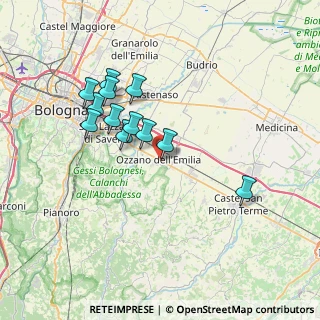 Mappa Via Emilia, 40064 Ozzano dell'Emilia BO, Italia (6.50667)