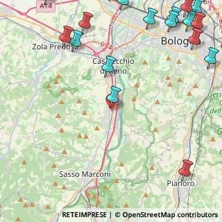 Mappa Via Cartiera, 40037 Borgonuovo BO, Italia (7.37421)