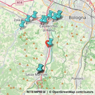 Mappa Via Cartiera, 40037 Borgonuovo BO, Italia (4.76857)