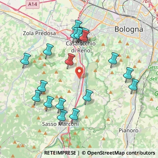 Mappa Via Cartiera, 40037 Borgonuovo BO, Italia (4.4565)