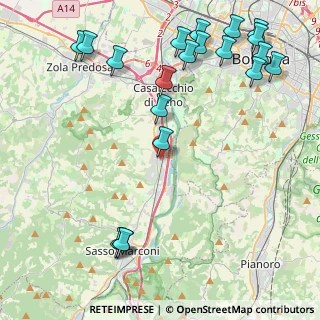 Mappa Via Cartiera, 40037 Borgonuovo BO, Italia (5.7045)