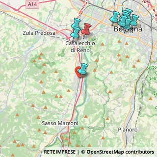 Mappa Via Cartiera, 40037 Borgonuovo BO, Italia (5.95909)