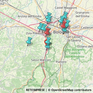 Mappa Via Cartiera, 40037 Borgonuovo BO, Italia (6.56929)