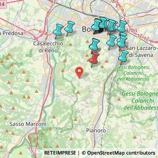 Mappa Via di Paderno, 40136 Bologna BO, Italia (4.89944)