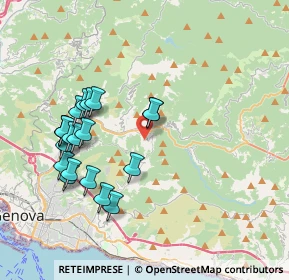 Mappa Salita alla Chiesa di Fontanegli, 16165 Genova GE, Italia (3.9205)
