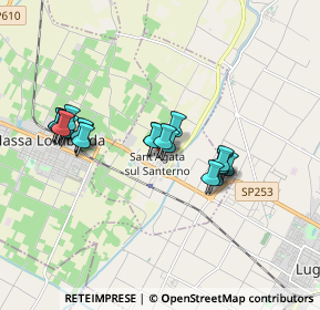 Mappa Via Ospitaletto, 48020 Sant'Agata Sul Santerno RA, Italia (1.598)