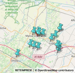 Mappa Viale G. Zaganelli, 48024 Massa Lombarda RA, Italia (6.40333)