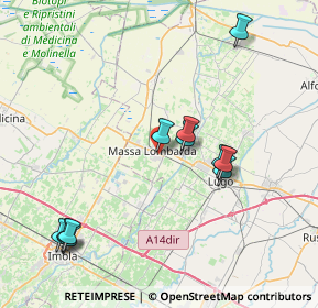 Mappa Viale G. Zaganelli, 48024 Massa Lombarda RA, Italia (8.43273)