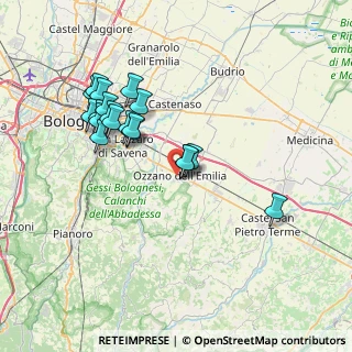 Mappa Via L. Galvani, 40064 Ozzano dell'Emilia BO, Italia (7.24684)